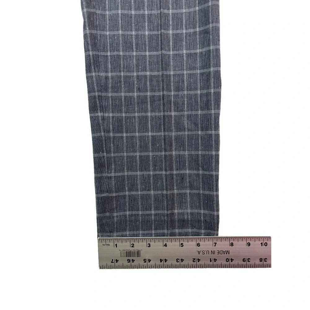 Banana Republic 31x30 Gray Check Linen Blend Dress Suit Pants Slim Fit‎ Mens